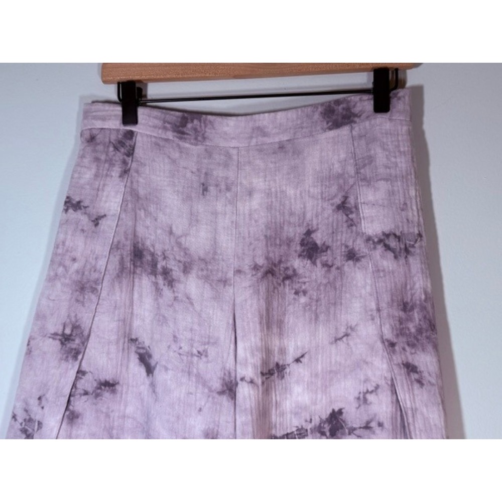Drew NYC Harem Tulip Hem Pants M Tie Dye Lavender Gray Gauze Made in USA - Picture 3 of 8